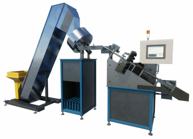 A Laser Inspection and Sorting Machine on a white background.